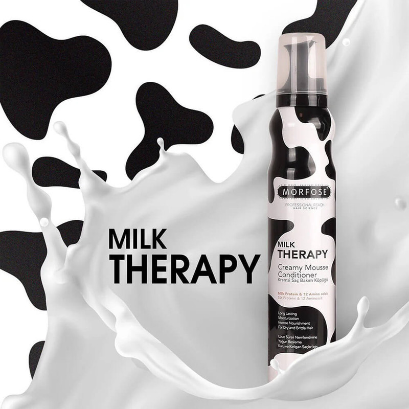 نرم‌کننده مو مورفوس مدل milk therapy حجم 350 میلی‌لیتر