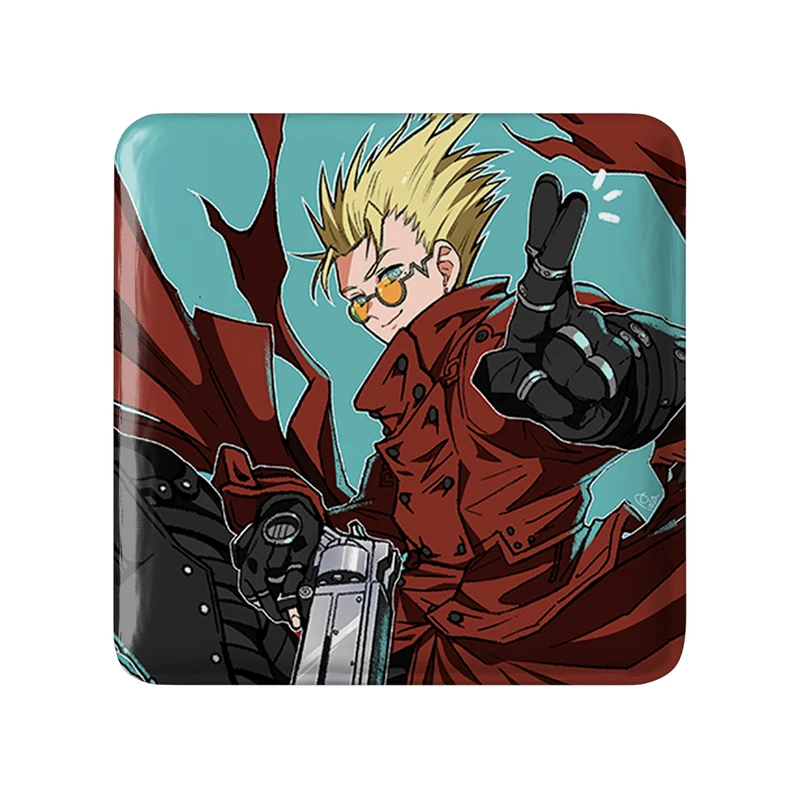 پیکسل خندالو طرح وش انیمه تریگان (Trigun) مدل مربعی کد 36216