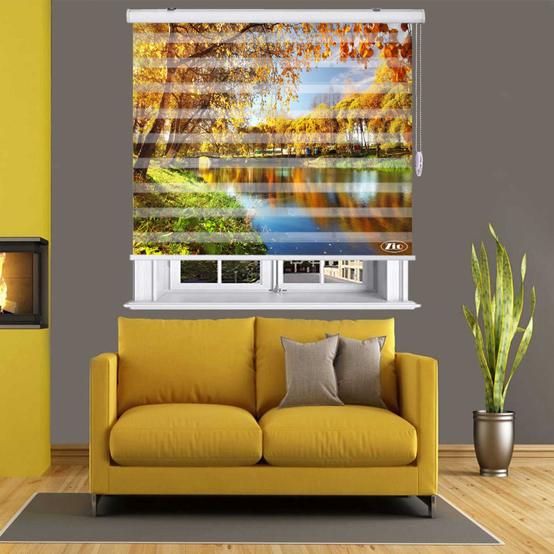  پرده زبرا زیو مدل L5002 سایز 200x150 سانتی متر