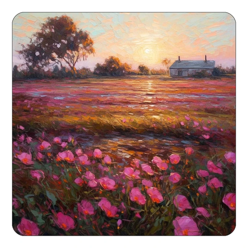 مگنت کاکتی طرح نقاشی رنگ روغن مدل mp71371