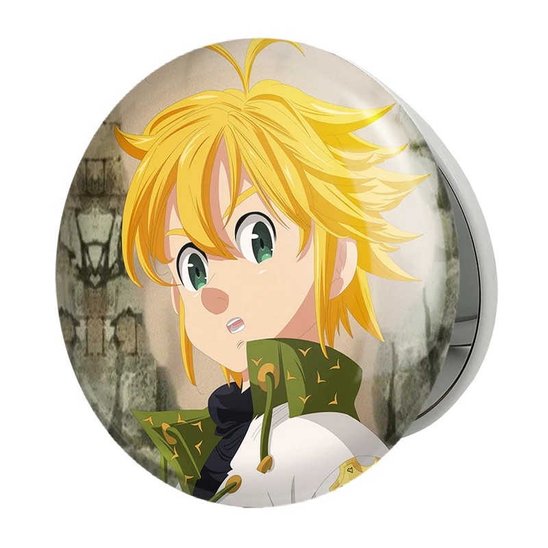 آینه جیبی خندالو طرح ملیوداس انیمه هفت گناه کبیره مدل تاشو کد 17554 