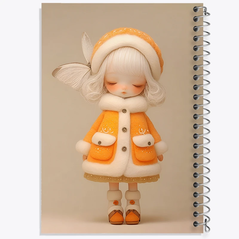 دفتر مشق 50 برگ خندالو طرح دخترانه کیوت کد F5151