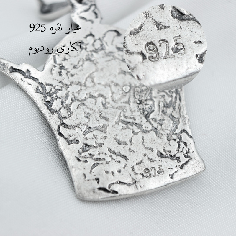 آویز گردنبند نقره مردانه مدل تاج کد SLP-37