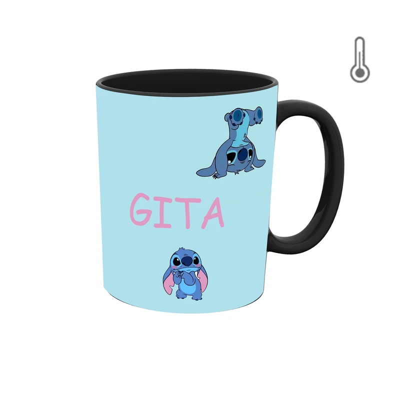 ماگ حرارتی طرح اسم گیتا مدل استیچ 