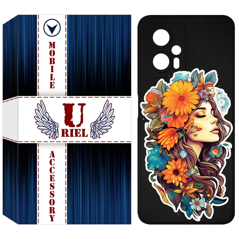 کاور یوریل مدل KSH کد 52 طرح دختر مناسب برای گوشی موبایل شیائومی Poco X4 GT