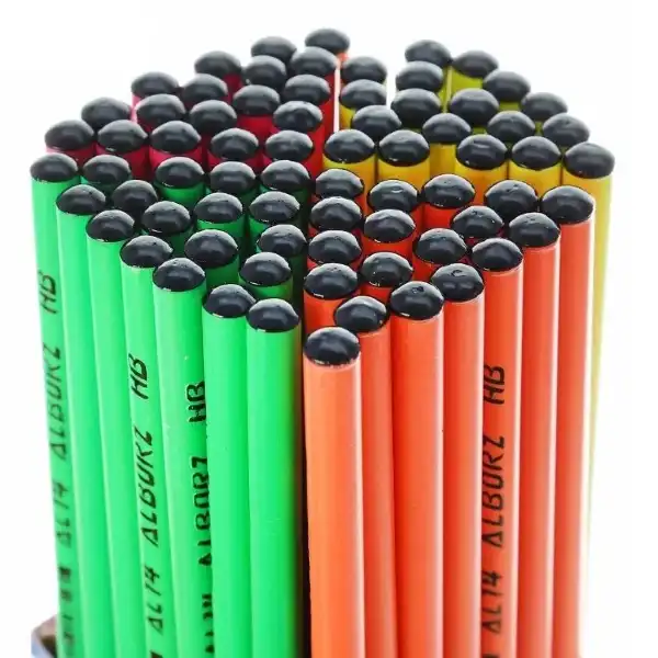 مداد مشکی البرز مدل بدنه رنگی بسته 72 عددی