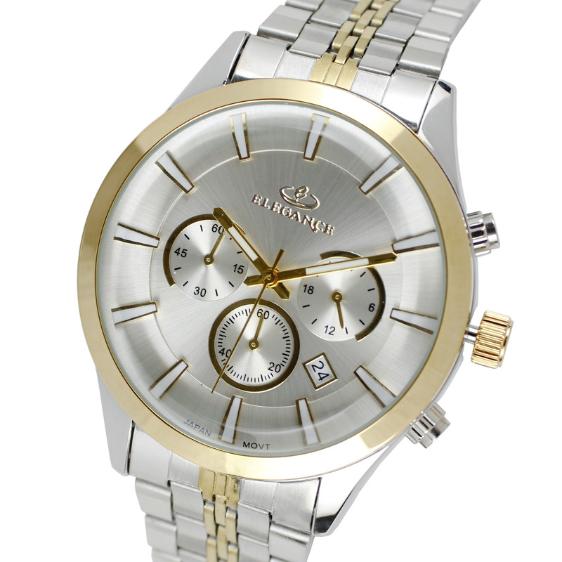 ساعت مچی عقربه‌ای مردانه کوارتز کرونوگراف الگنگس مدل  CMS77956