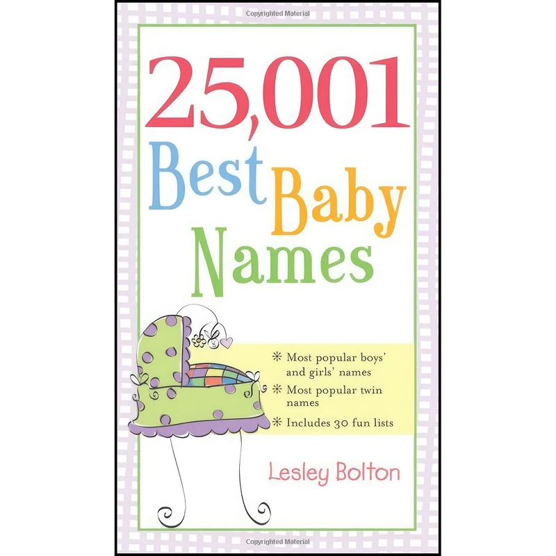 کتاب 25,001 Best Baby Names اثر Lesley Bolton انتشارات Sourcebooks