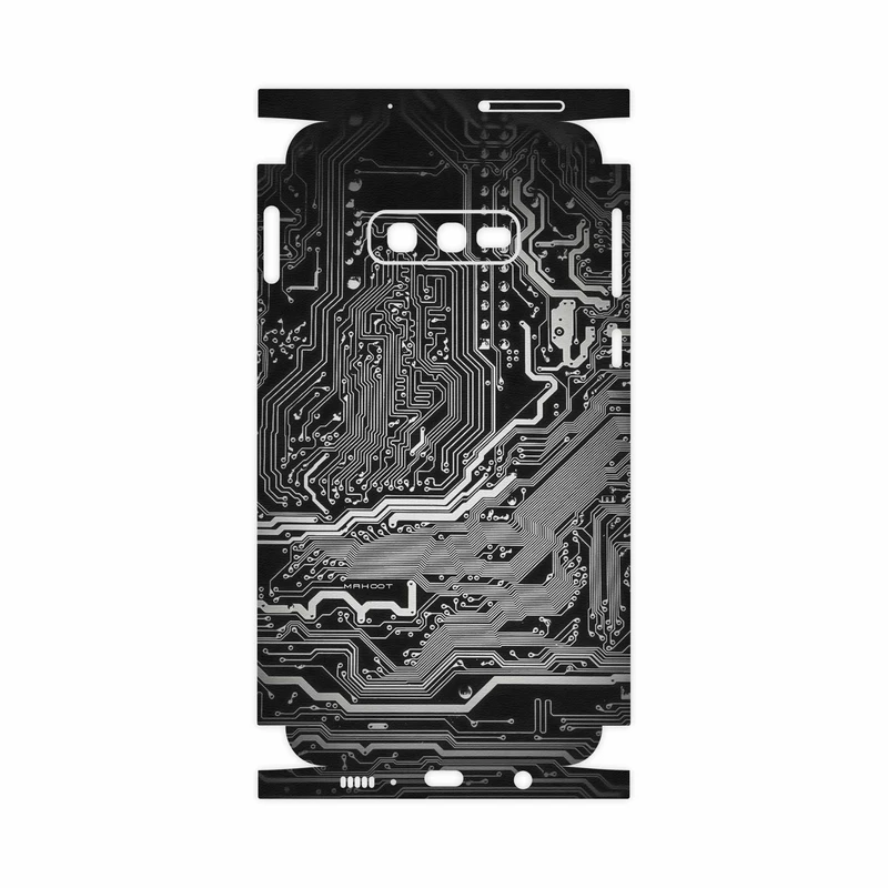 برچسب پوششی ماهوت مدل Black Printed Circuit Board-FullSkin مناسب برای گوشی موبایل سامسونگ Galaxy S10e