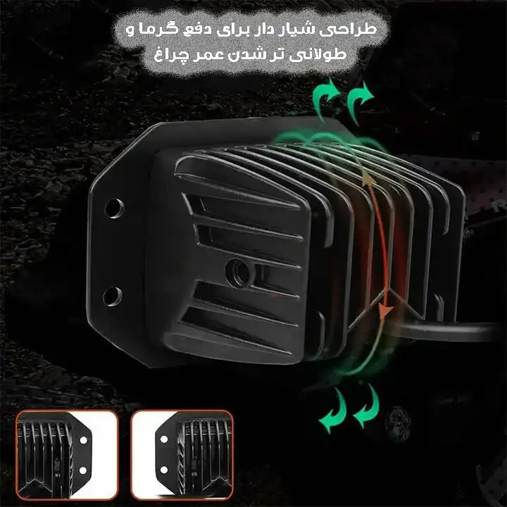 پروژکتور افرودی خودرو مدل سپر کد 8LNZ-2IN1 بسته 2 عددی