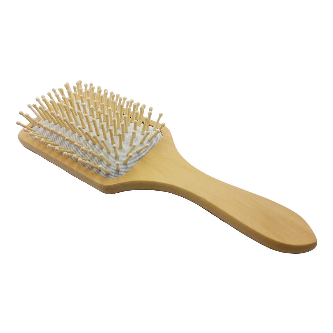 برس مو مدل چوبی بامبو مستطیلی