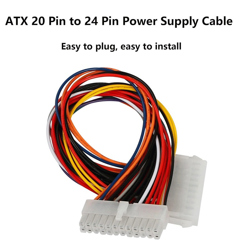 مبدل برق 20 به 24 پین مدل NETPIL-7000 طول 0.30