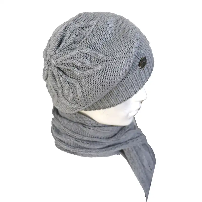 ست کلاه و شال گردن و ساق دست بافت سام مدل 258