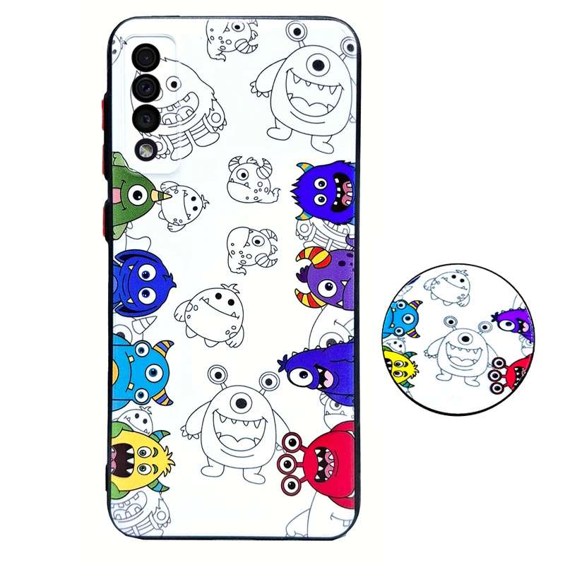 کاور مدل 6HAULA مناسب برای گوشی موبایل سامسونگ Galaxy A50/A50s/A30s به همراه پاپ سوکت