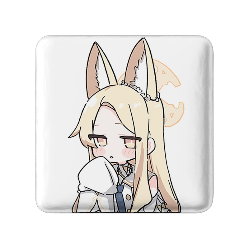 پیکسل خندالو طرح بازی آرشیو آبی (Blue Archive) مدل مربعی کد 34386