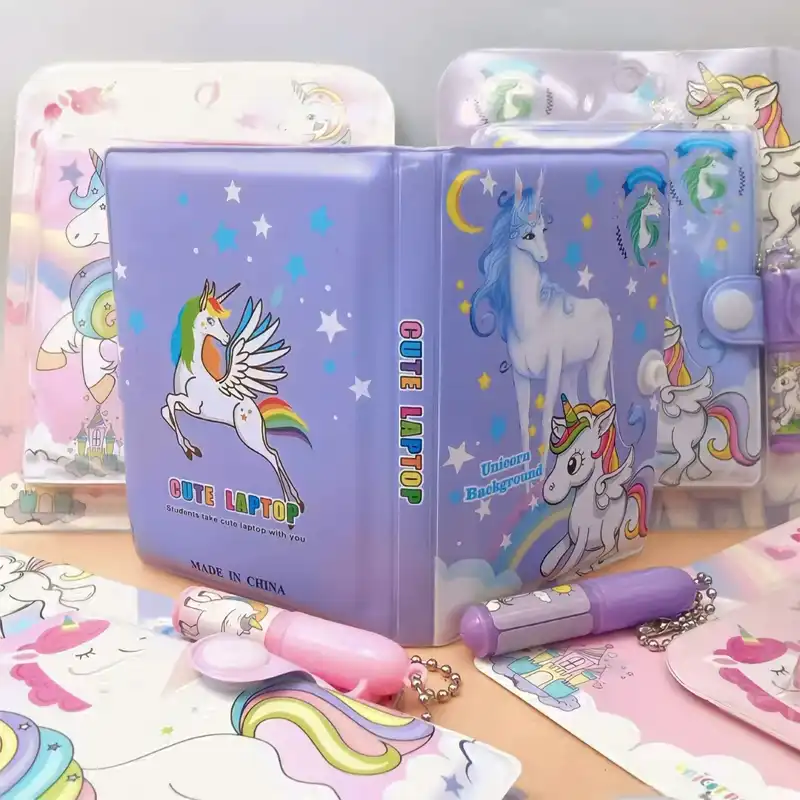 دفترچه یادداشت مدل یونیکورن به همراه خودکار