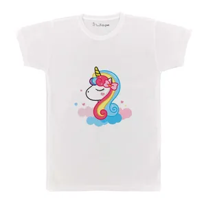 تی شرت بچگانه پرمانه طرح یونیکورن کد pmt.3366