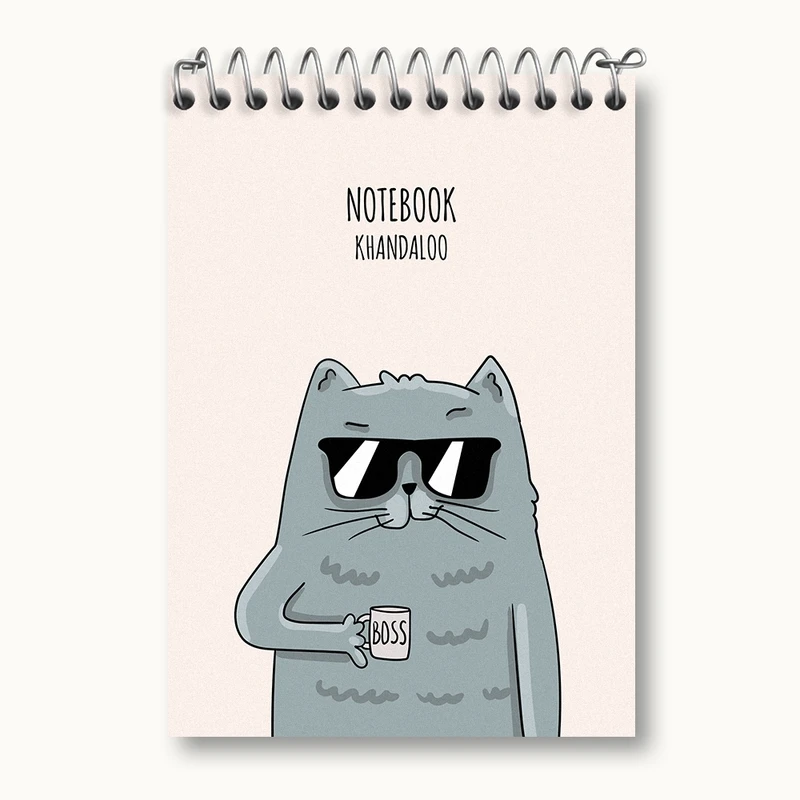 دفتر یادداشت 50 برگ خندالو مدل گربه بامزه کد N1022
