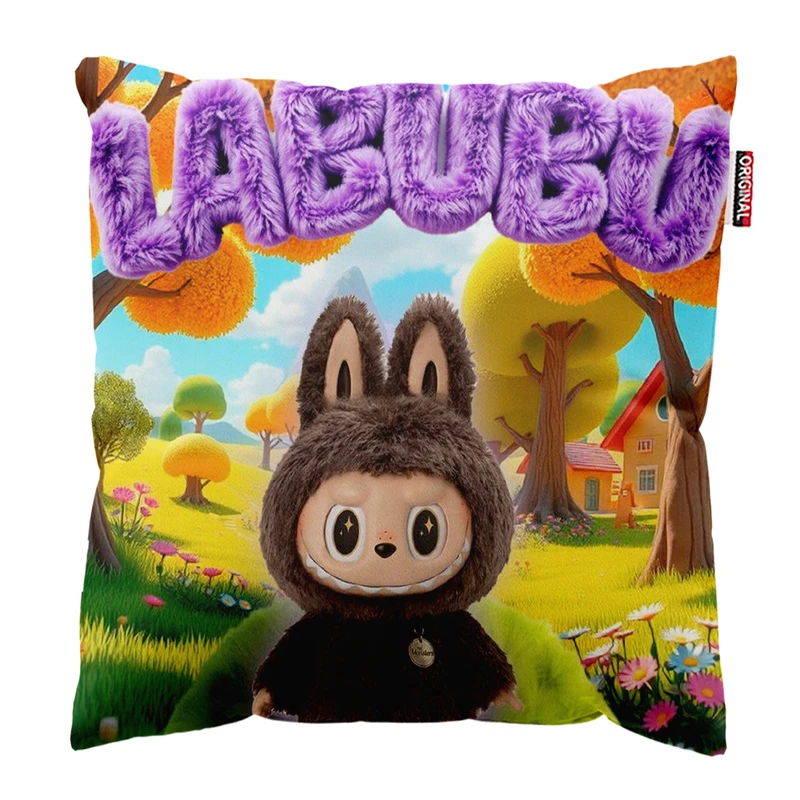 کوسن پاد آفرین مدل عروسک لبوبو کد PK302000 سایز 30*30 سانتی متر