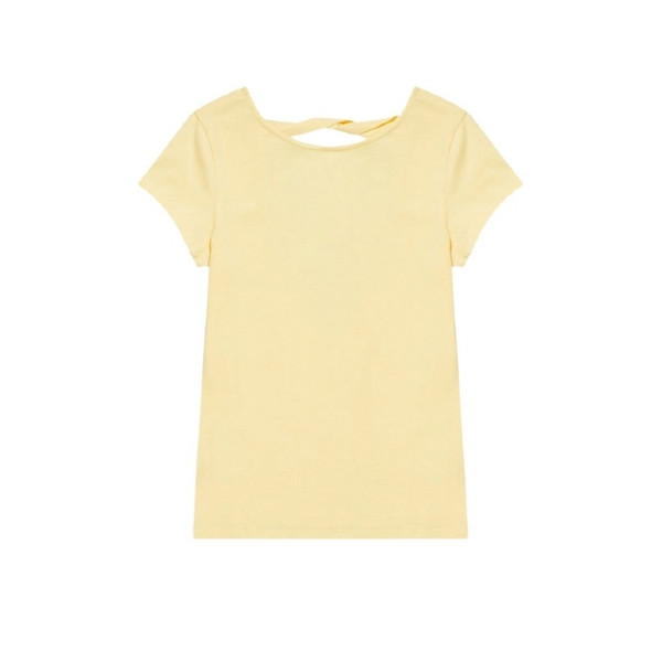 تی شرت آستین کوتاه زنانه هومنیتی مدل WYWTS3502-YEL