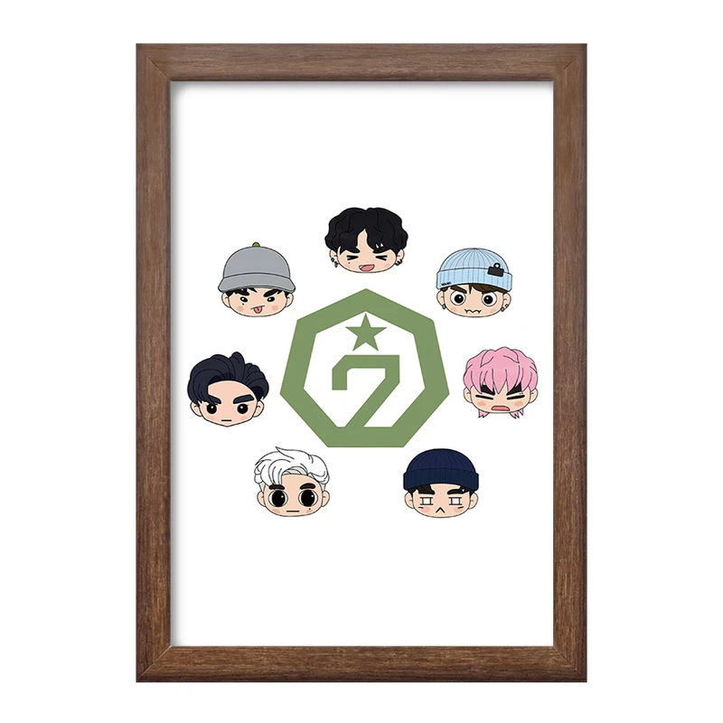 تابلو خندالو طرح گروه گات سون GOT7  کد 11653