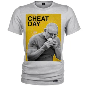 تی شرت آستین کوتاه مردانه 27 مدل Cheat Day Yellow کد MH1193