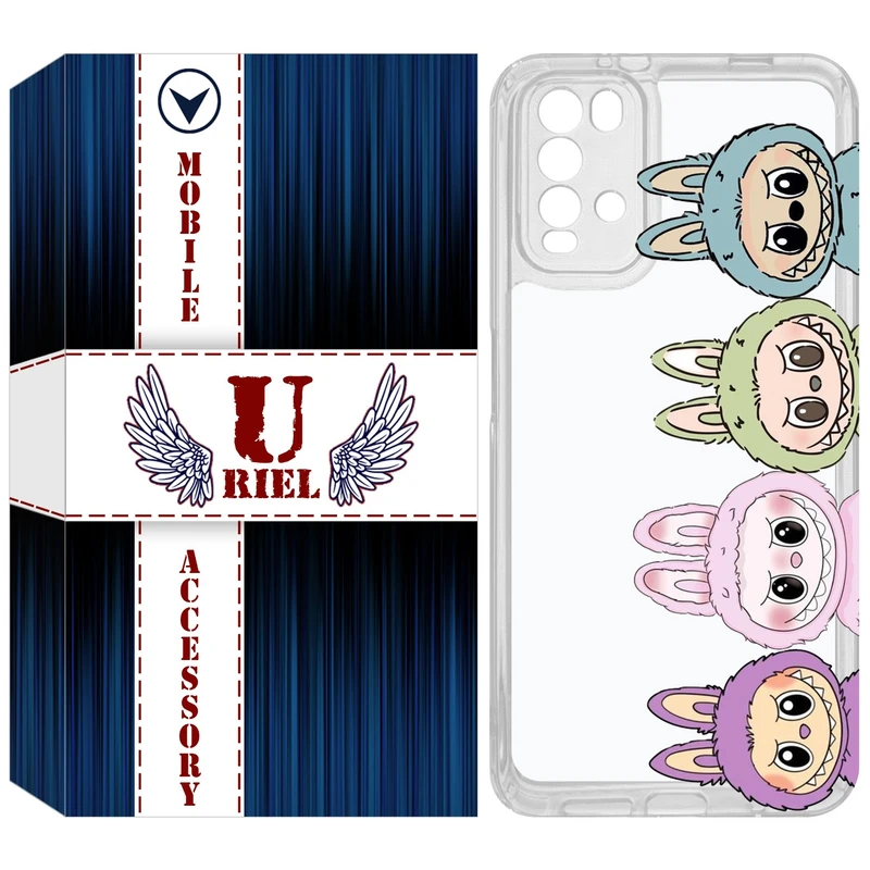 کاور یوریل مدل Clear کد 101 طرح لبوبو Labubu مناسب برای گوشی موبایل شیائومی Redmi 9T / Poco M3
