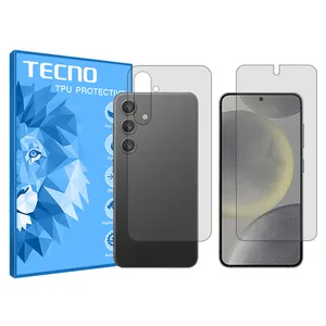 HyGEL tecno clear screen protector suitable for Samsung Galaxy S24 mobile phone along with back protector