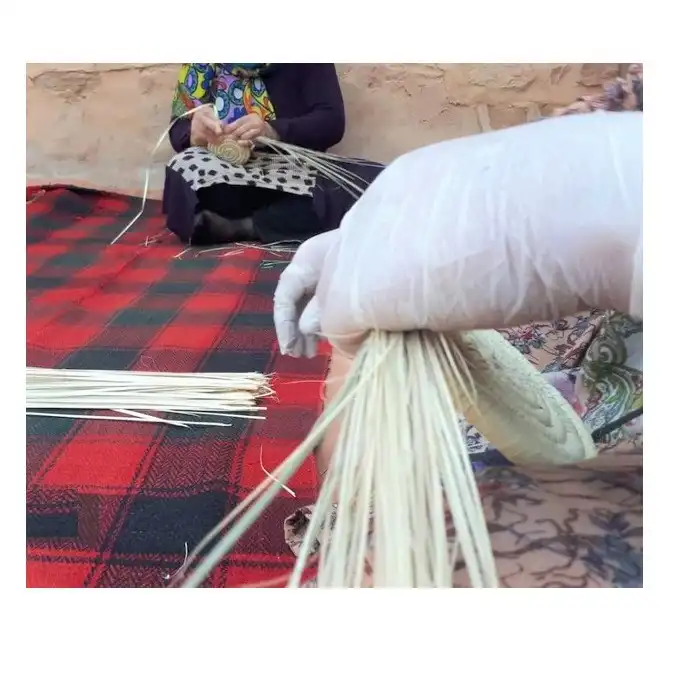 سبد حصیری مدل کپوبافی کد GE20