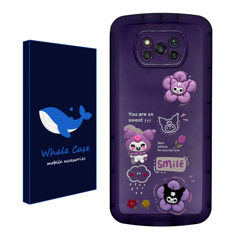 کاور وال کیس مدل کرومی و گل مناسب برای گوشی موبایل شیائومی Poco X3 / X3 Pro