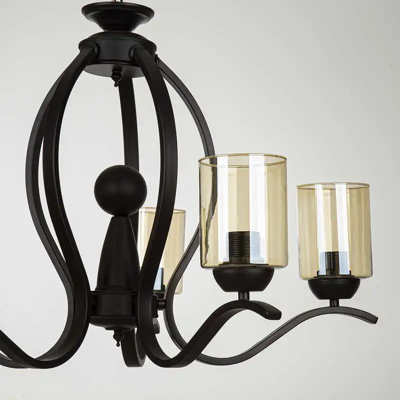 لوستر پنج شعله چشمه نور کد H2610/5BK