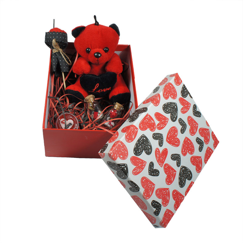 ست هدیه روز عشق مدل خرس کد TAN مجموعه 7 عددی