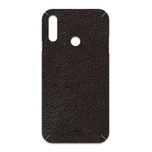 MAHOOT Dark-Brown-Leather Cover Sticker for LG W10