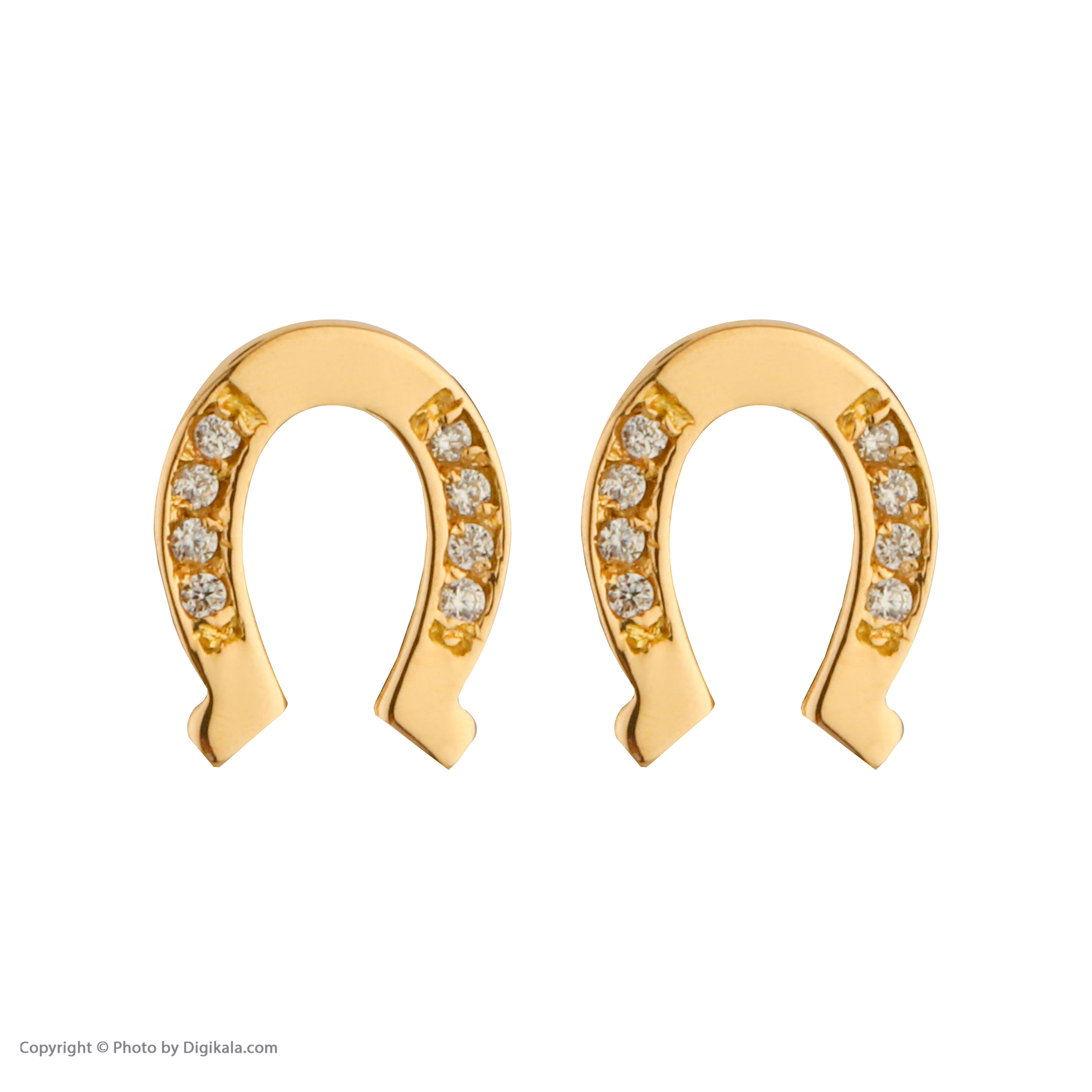 گوشواره طلا 18 عیار زنانه پرسته مدل we733