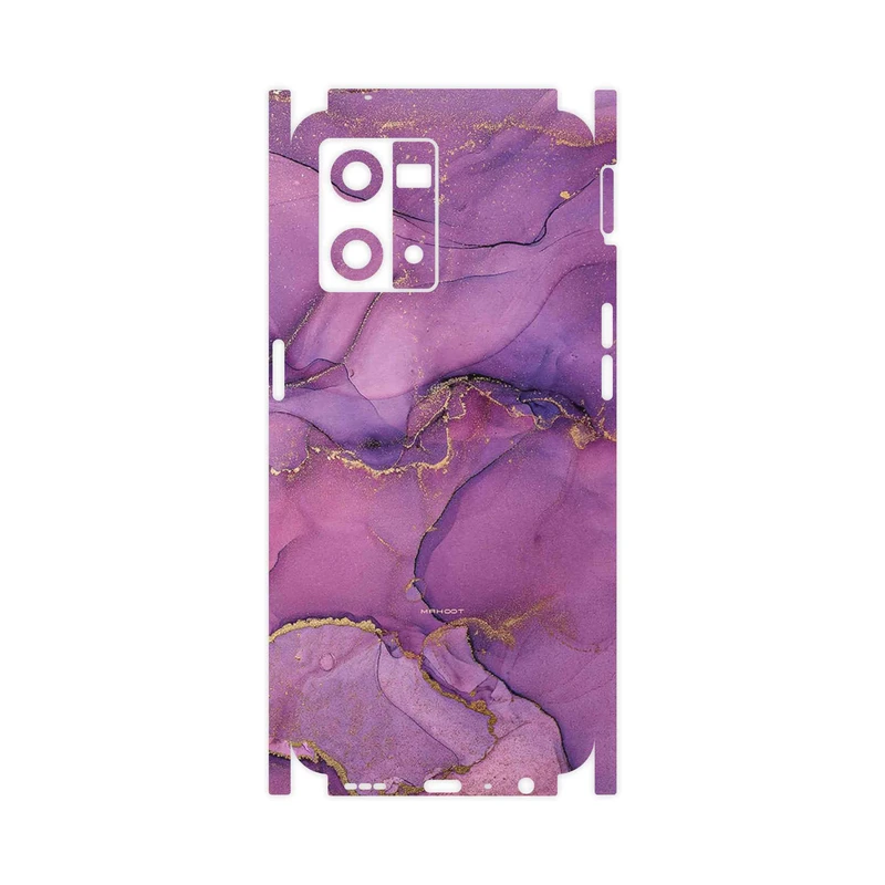 برچسب پوششی ماهوت مدل Purple Marble-FullSkin مناسب برای گوشی موبایل اپو Reno 8 4G