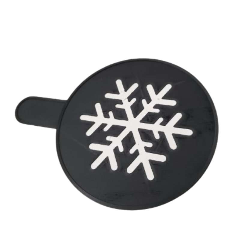 شابلون قهوه مدل برف