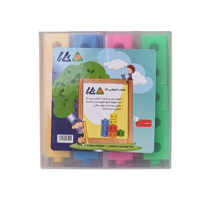 بازی آموزشی ریاضی کارا مدل مکعب چینه بسته 40 عددی کد 4-5965