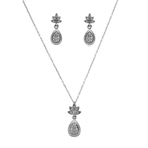 نیم ست نقره زنانه جواهری سون مدل 2825