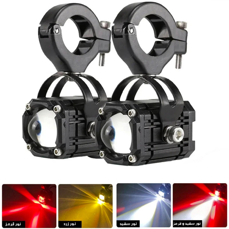 پرژکتور موتورسیکلت مدل Angel eye بسته دو عددی