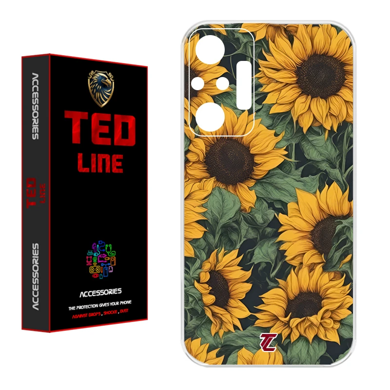 کاور تدلاین طرح گل آفتاب گردان کد 1145 مناسب برای گوشی موبایل شیائومی Redmi Note 10 Pro / Note 10 Pro Max