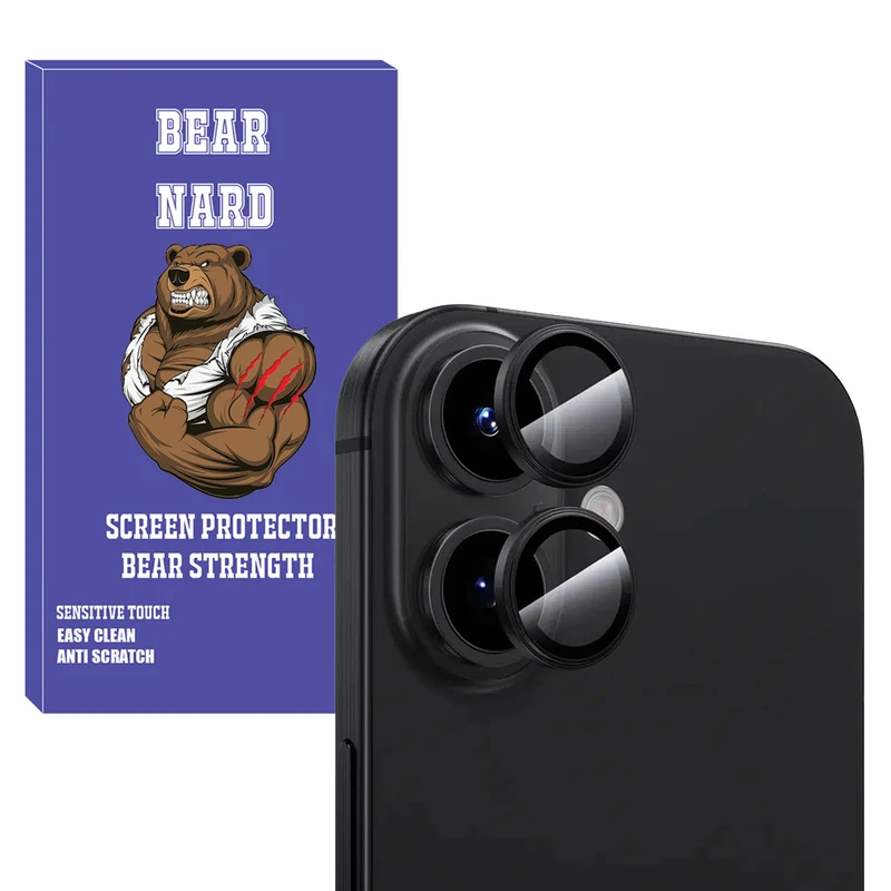 محافظ لنز دوربین برنارد مدل Ring Metal BR مناسب برای گوشی موبایل اپل iPhone 16 / 16 Plus