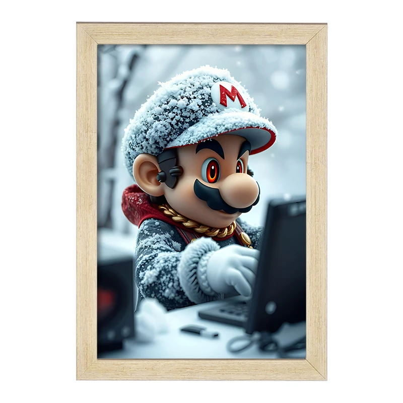 تابلو خندالو مدل سوپر ماریو (Super Mario) کد F12024