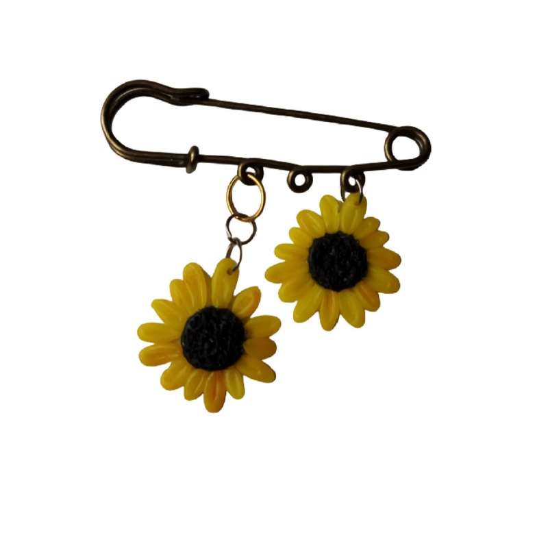 سنجاق سینه زنانه مدل آفتاب گردان