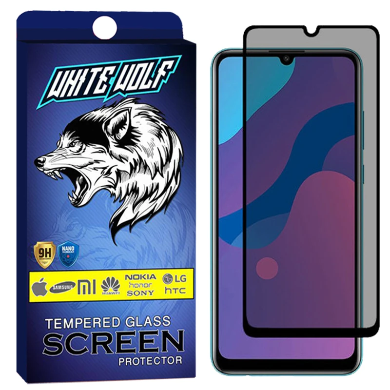  محافظ صفحه نمایش حریم شخصی وایت ولف مدل WGP2 مناسب برای گوشی موبایل شیائومی Redmi 9c