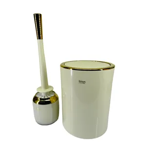 ست سطل زباله و فرچه لیمون مدل LI