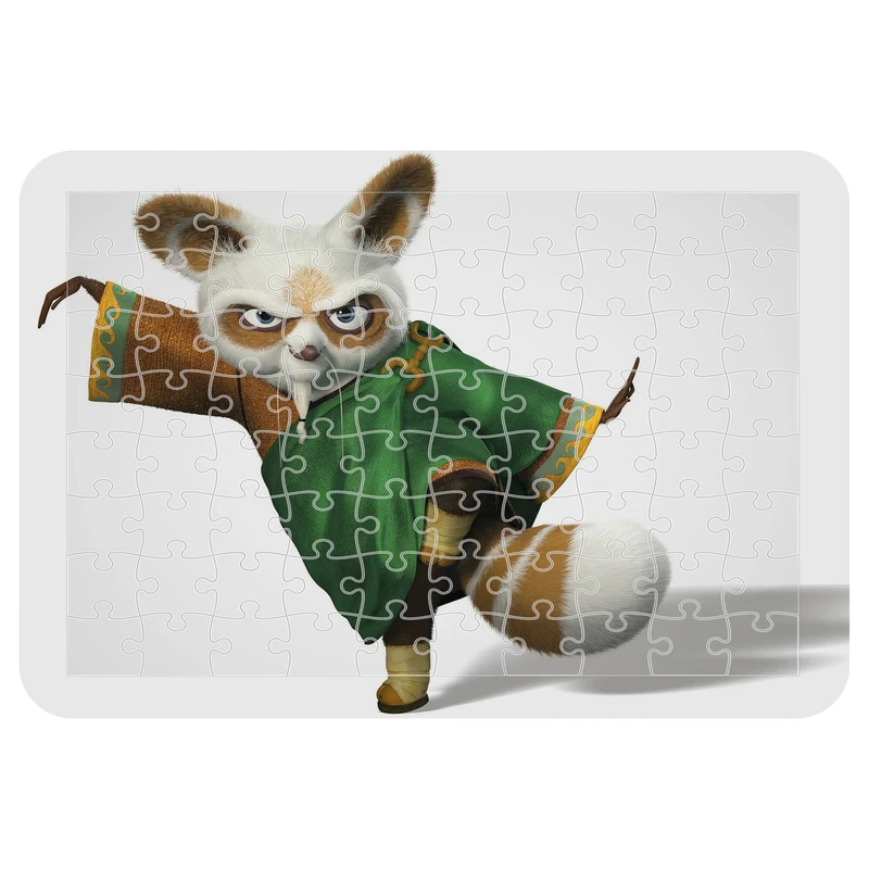 پازل 54 تکه مدل CHB1880 طرح انیمیشن پاندا کونگ فو کار