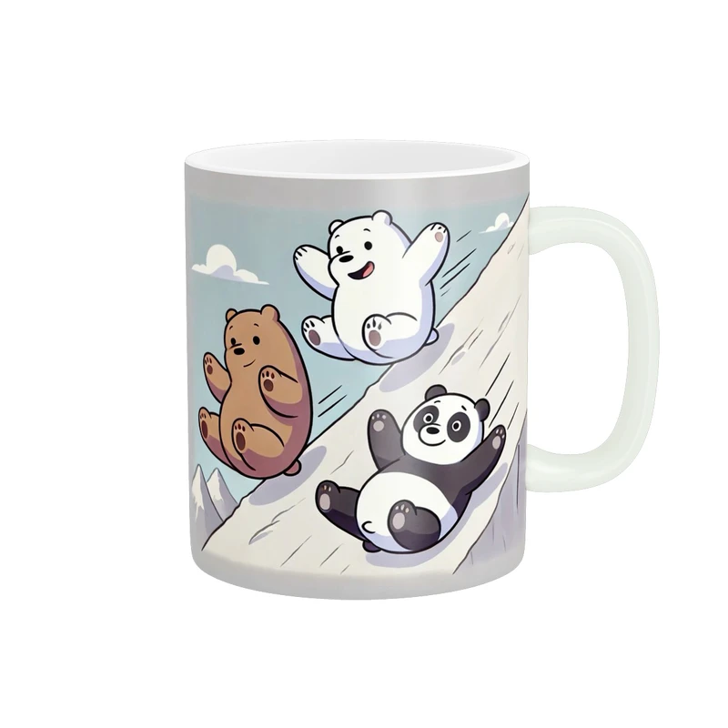 ماگ پادآفرین مدل سه خرس کله پوک بامزه کد p9674