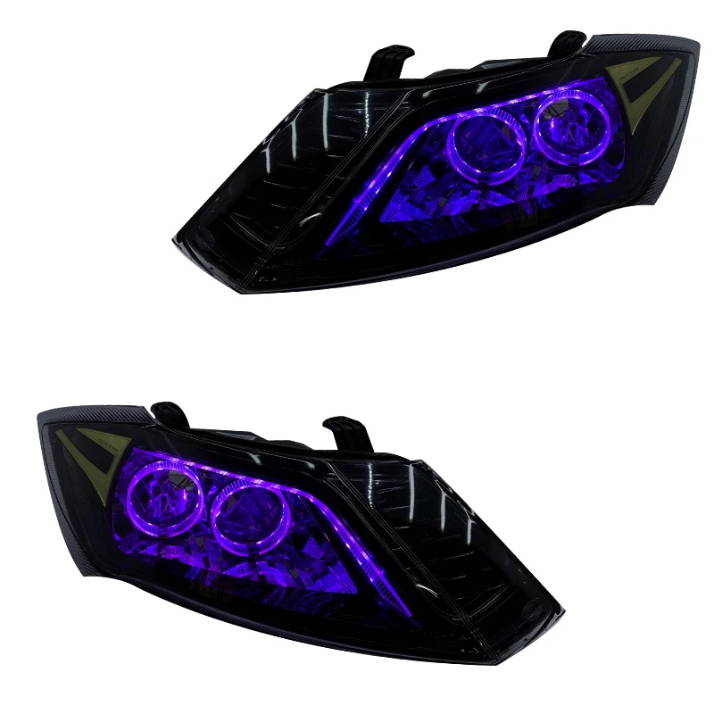 چراغ جلو خودرو گروه پژوهش صنعت مدرن مدل 3D-Angry-Purp مناسب برای ساینا و کوئیک بسته دو عددی