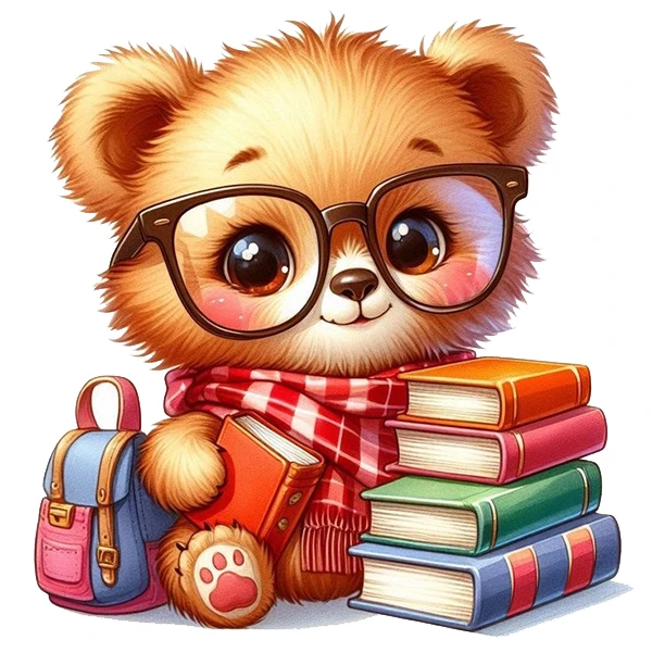 استیکر پارچه و لباس پاد آفرین طرح مدرسه و خرسی کد 2885