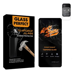  محافظ لنز دوربین پرفکت مدل sh مناسب برای گوشی موبایل سامسونگ Galaxy A72 5g  به همراه محافظ صفحه نمایش